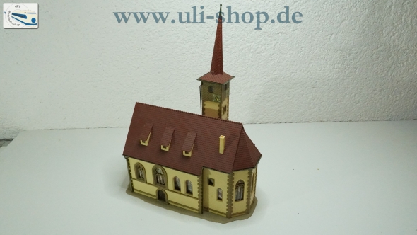 H0 Modellhaus (Nr. 0161) Kirche bespielt